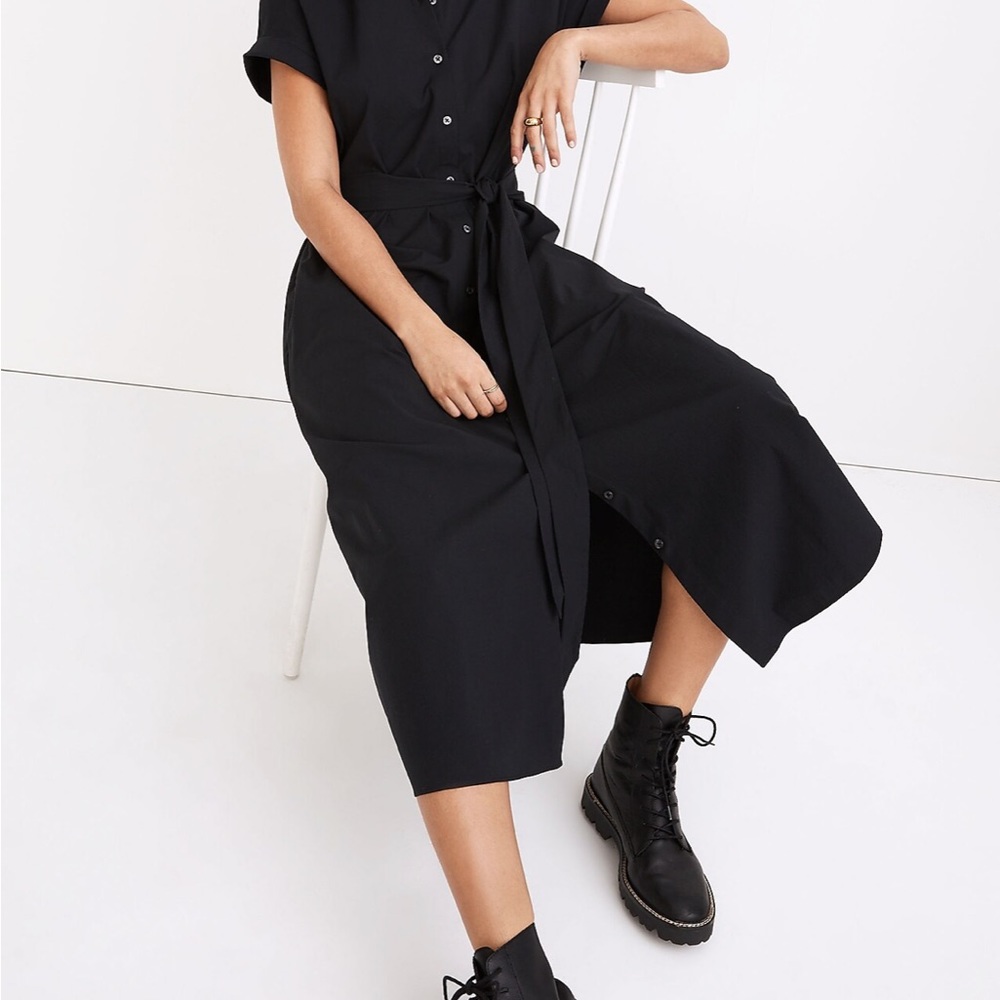 Madewell Dolman-Sleeve Button Front Midi Dress, size small
